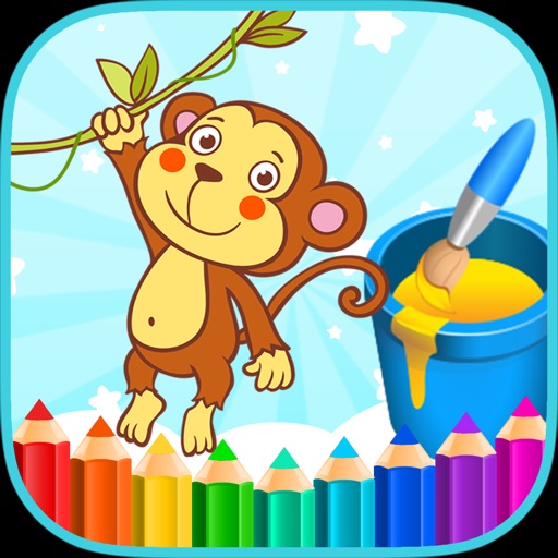 Coloring Book Animals Zoo icon