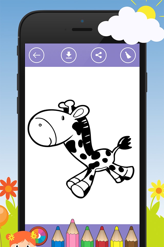 Coloring games for kids: Animal & Zoo screenshot 3