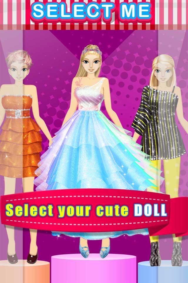 Dreamy Fashion Doll - Party Dress Up & Fashion Make Up Games screenshot 4