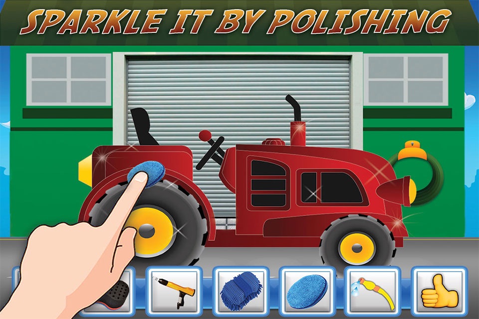 Tractor Washer: Farming Tractor Wash House screenshot 3