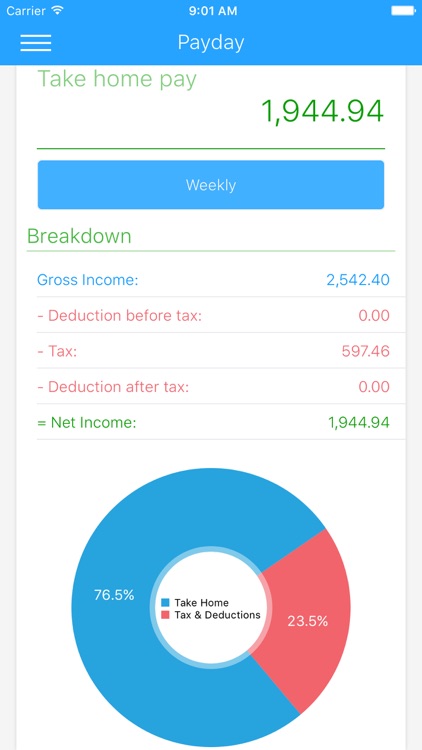 Payday - Simple Tax Calculator