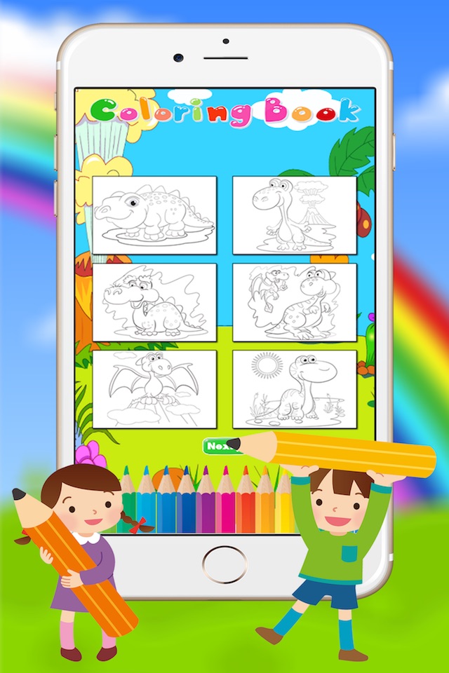 Dinosaur Coloring Book for Kids and Preschool Toddler screenshot 3
