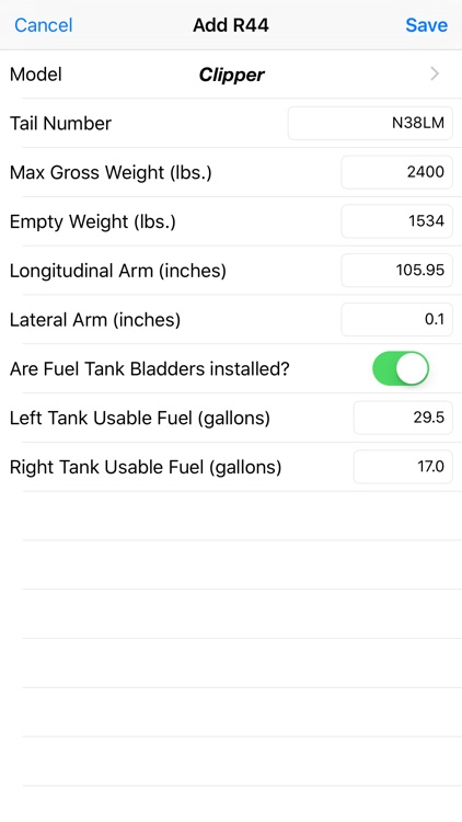 R44 Weight & Balance screenshot-4