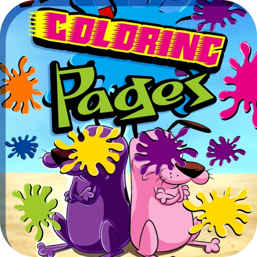 Colouring for Kid COURAGE THE COWARDLY DOG Version iOS App