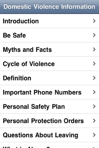 Domestic Violence Information screenshot 2