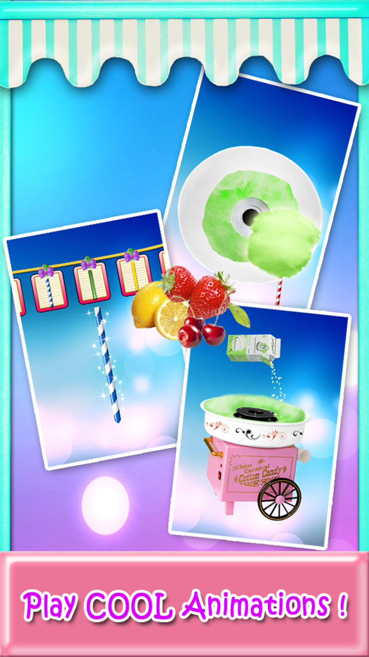棉花糖狂人：免费儿童食品制作游戏 screenshot 4