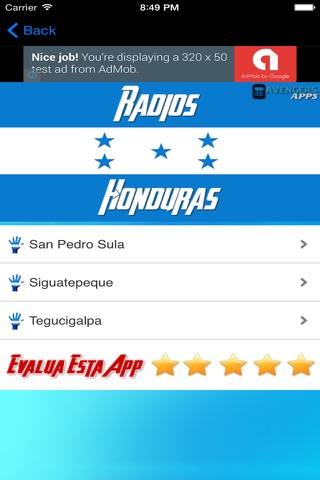 Estaciones de Radios de Honduras FM Gratis screenshot 3