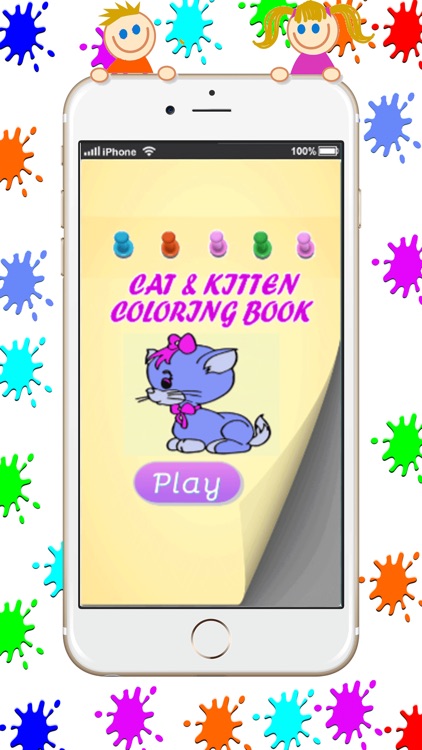 Kitty and Cat Coloring Book Game : Basic Start