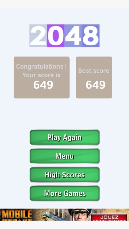 2048 Game of puzzle and math screenshot-4