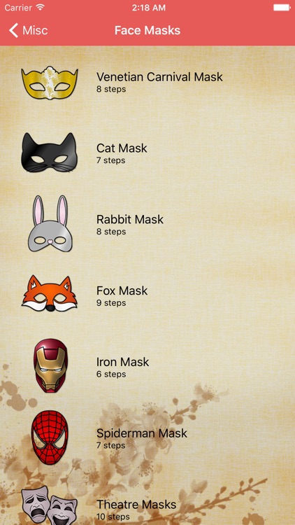 Artist Red - How to draw Face Masks