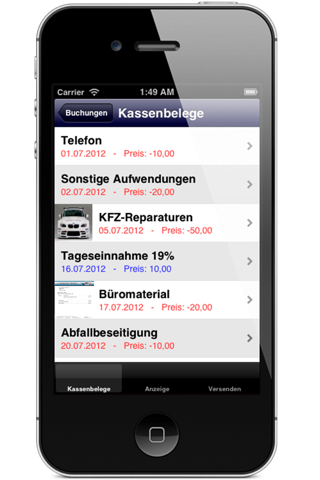 isKassenbuch screenshot 3
