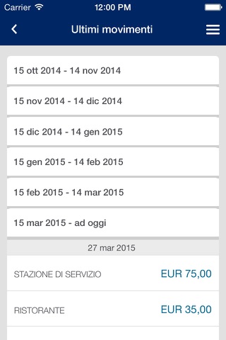 Amex Italia screenshot 2