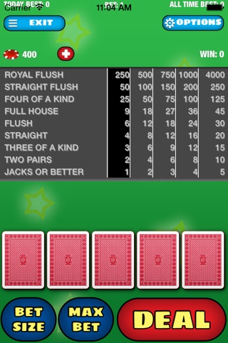 All Pocket Video Poker Games for Free Las Vegas Edition screenshot 2