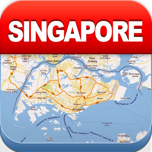Singapore Offline Map - City Metro Airport