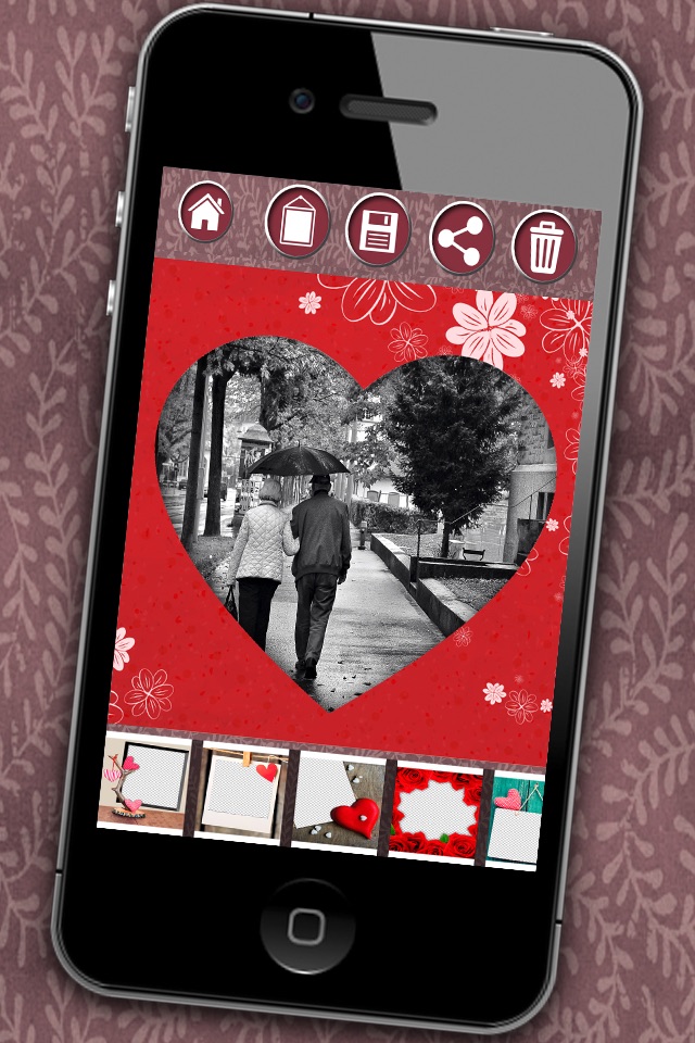 Love photo frames - Photomontage love frames to edit your romantic images screenshot 3