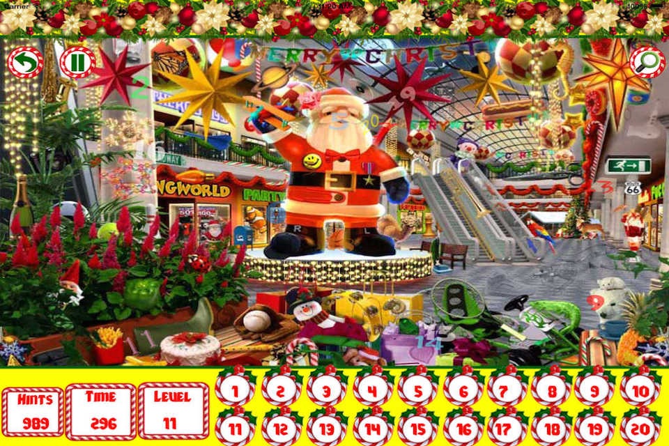 Hidden Objects: Christmas Hidden Numbers screenshot 2