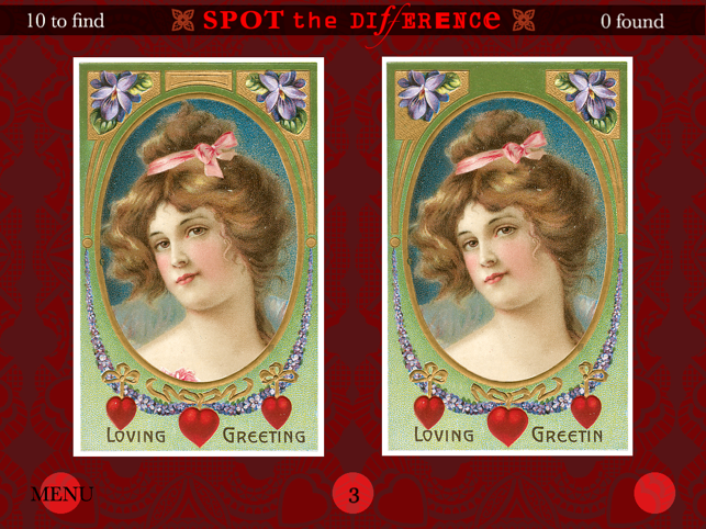 Spot The Difference Victorian Valentine Postcards(圖4)-速報App