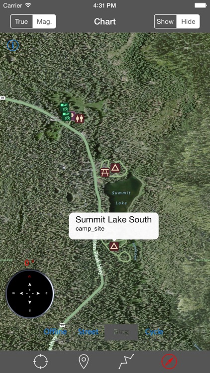 Lassen Volcanic National Park – GPS Offline Park Map Navigator