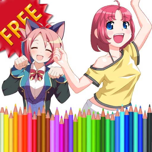 Coloring Book Anime Free iOS App