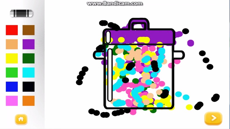 Kitchen - Baby School Coloring Flash Cards Learning Games for Toddler Kids and Preschool screenshot-3