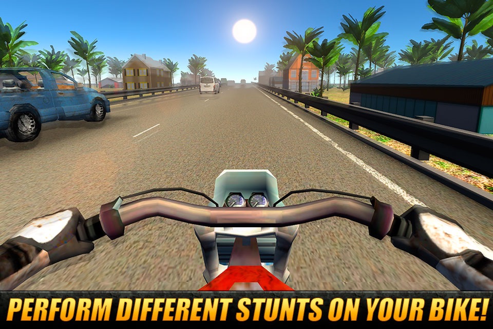 Moto Traffic Rider 3D: Speed City Racing screenshot 2