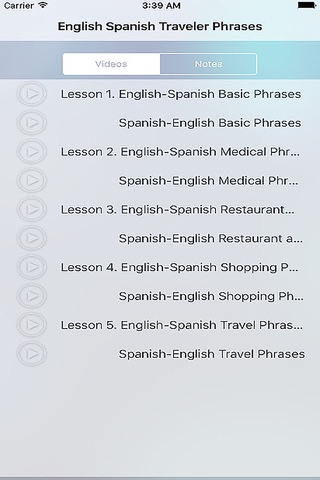 English Spanish Traveler Phrases screenshot 2