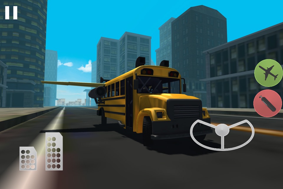 Flying Car Simulator 3D: Stunt Bus screenshot 3