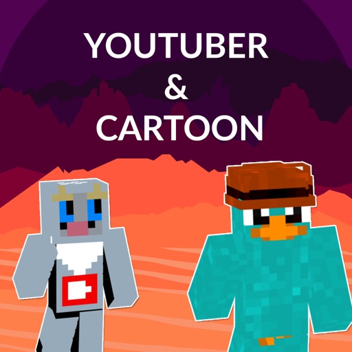 Youtuber & Cartoon Skins - Best Collection for Minecrat Pocket Edition icon