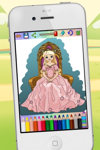 Magic Princess - Coloring Book screenshot 2