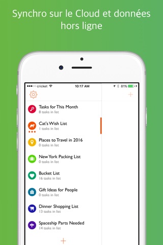 Earth Lists  - Organize and Prioritize your Life screenshot 2
