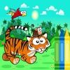 Coloring Book Zoo Animals Game FREE For Toddlers