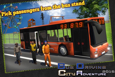 Bus Driving: City Adventure 2016 screenshot 2