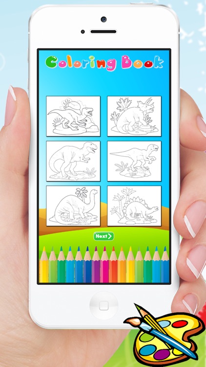 Dinosaur Coloring Book HD - Paint Colorful Dinos for Kids