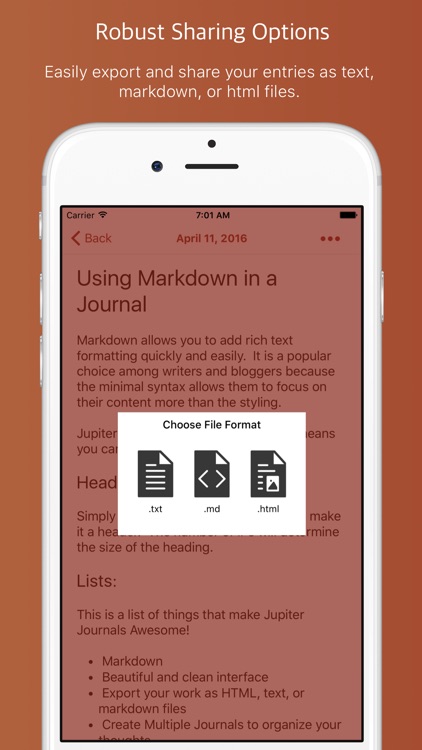 Jupiter Journals - Keep a Personal Journal screenshot-3