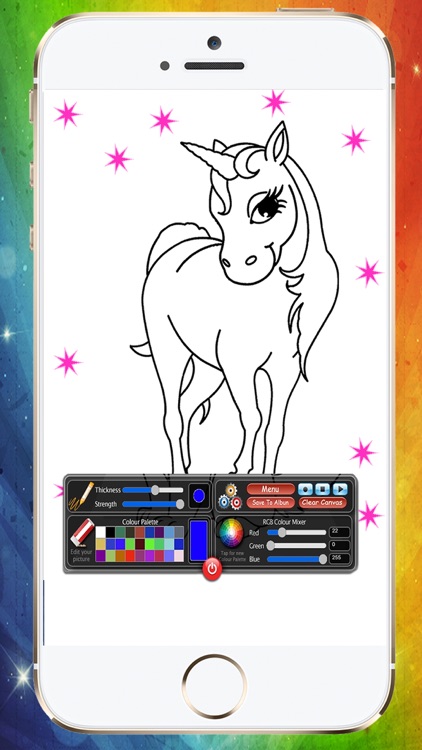 Ponys Unicorns And Horses To Coloring screenshot-3