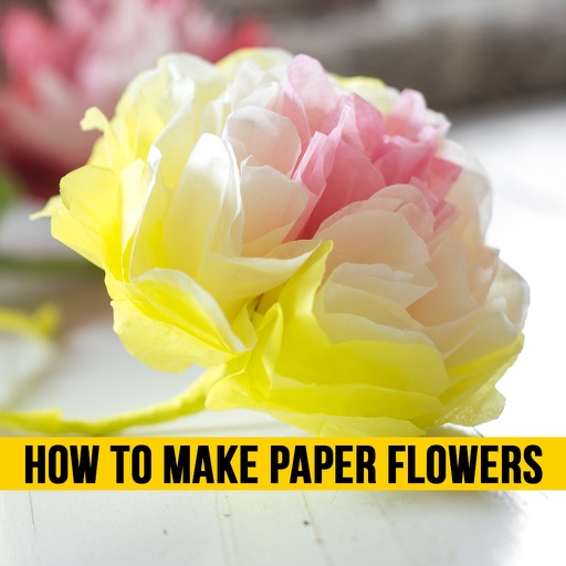 How to Make Paper Flowers Icon