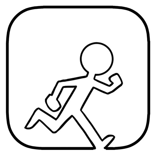 Running line. Runline. App icon Run. Popit Run APPSTORE.