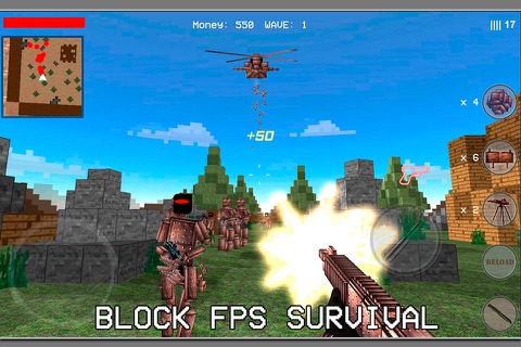 Block War Metal 3D - Shooter screenshot 2