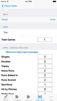 batting tracker : baseball stats for players iphone screenshot 3