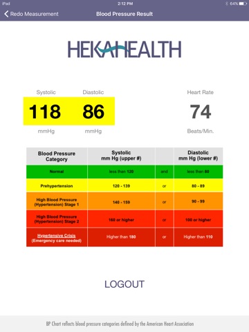 Heka Blood Pressure Station screenshot 4