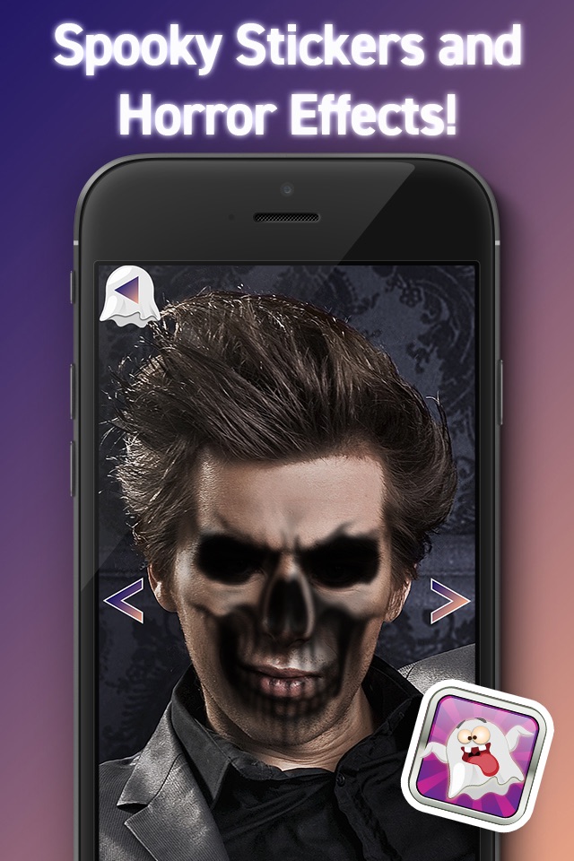 Ghost Camera Photo Booth – Add Spooky Face Stickers and Effects to Make Scary Pranks screenshot 2