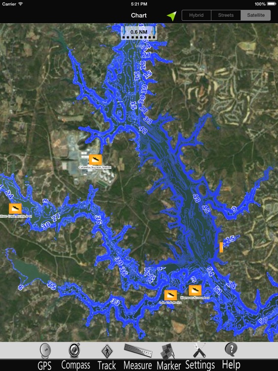Lake Wylie Nautical charts HD