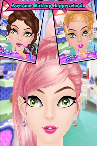 School Girl Makeup : Dressup Spa & Makeover screenshot 4