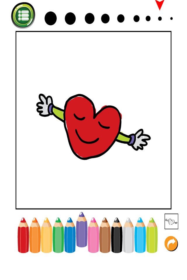 Valentine Coloring Book : Cute & Lovely! Free For Kids And Toddlers screenshot 3