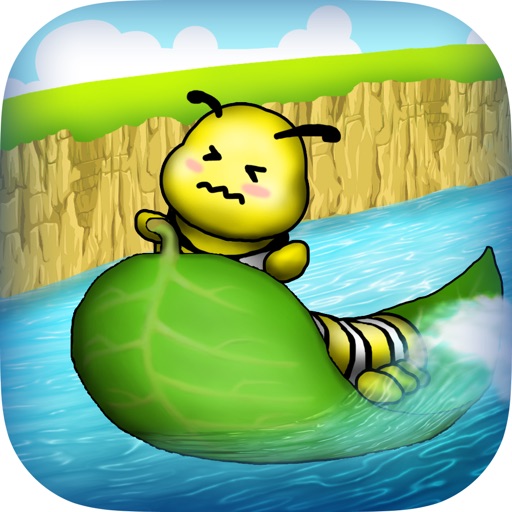Little Caterpillar - Hold On The Leaf iOS App
