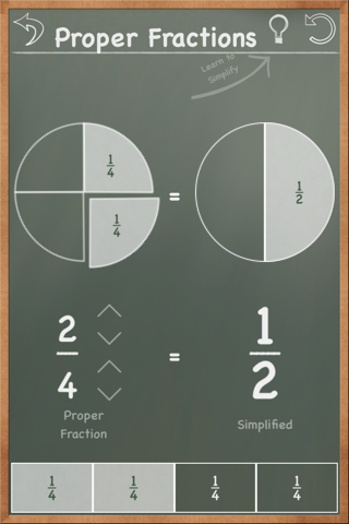 MathBoard Fractions - náhled