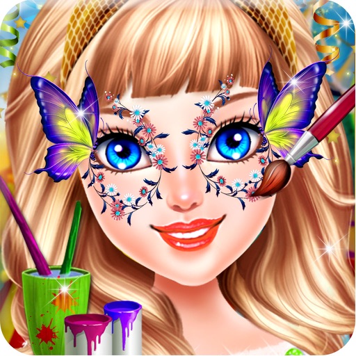 Face Painting Design - baby girl fashion salon icon
