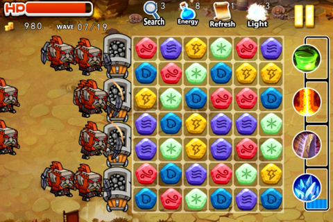 Puzzle Hero – Free rune crash defense game screenshot 2