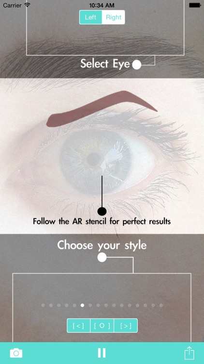 Eyebrow Shape Studio AR Mirror