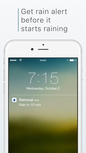 Raincoat Rain Alarm - Minimal Local Weather and Precipitatio(圖1)-速報App